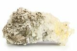 Dolomite Crystals on Gemmy Yellow Fluorite - Moscona Mine, Spain #188285-1